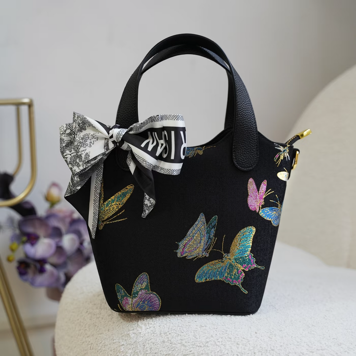 Butterfly Motif: Wear Oriental Rebirth & Good Fortune With 100% Mulberry Silk Handbags